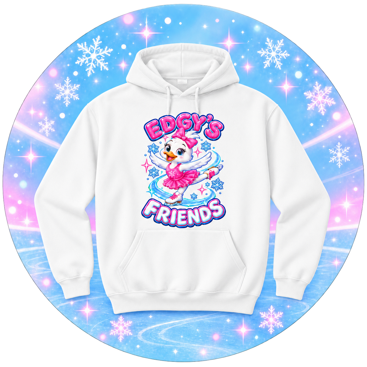 Edgy’s Friends Youth Hoodie Sweatshirt ⛸️💗